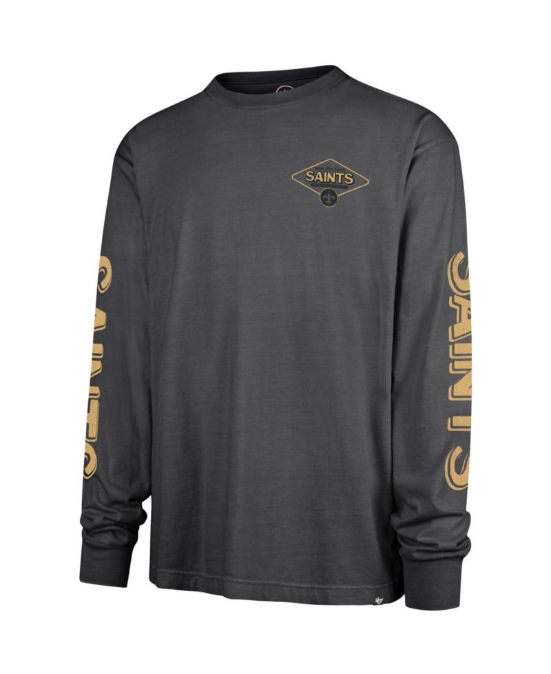 Men's Black New Orleans Saints Cairn Ravine Foundation Long Sleeve T-Shirt