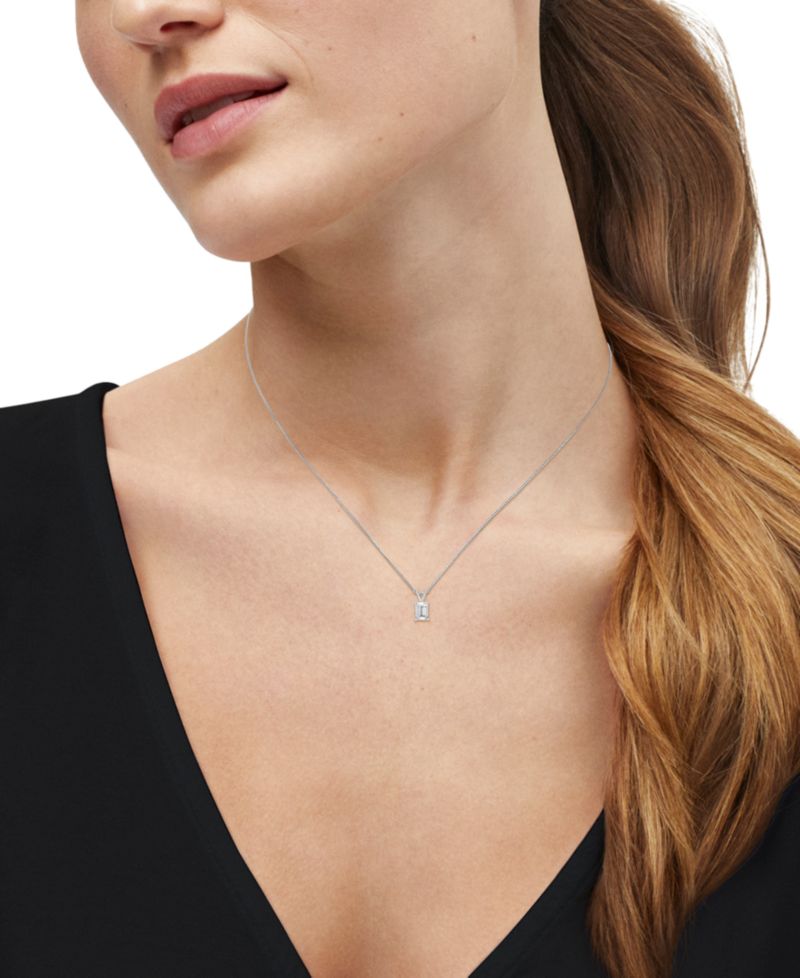 IGI Certified Lab-Grown Diamond Solitaire Pendant Necklace (1/2 ct. t.w.) in 14k White or Yellow Gold
