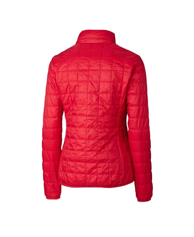 Women's Red Ohio State Buckeyes Rainier Eco Insulated Puffer Full-Zip Jacket