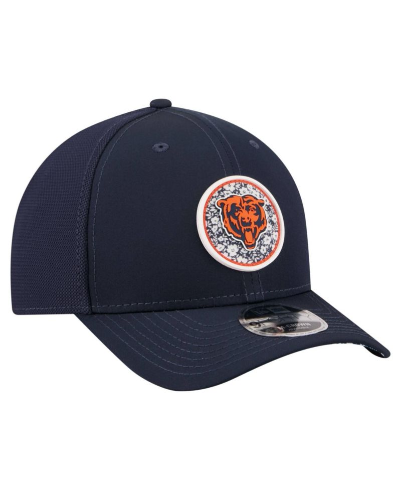 Men's Navy Chicago Bears Floral 9FORTY M-Crown Trucker Adjustable Hat