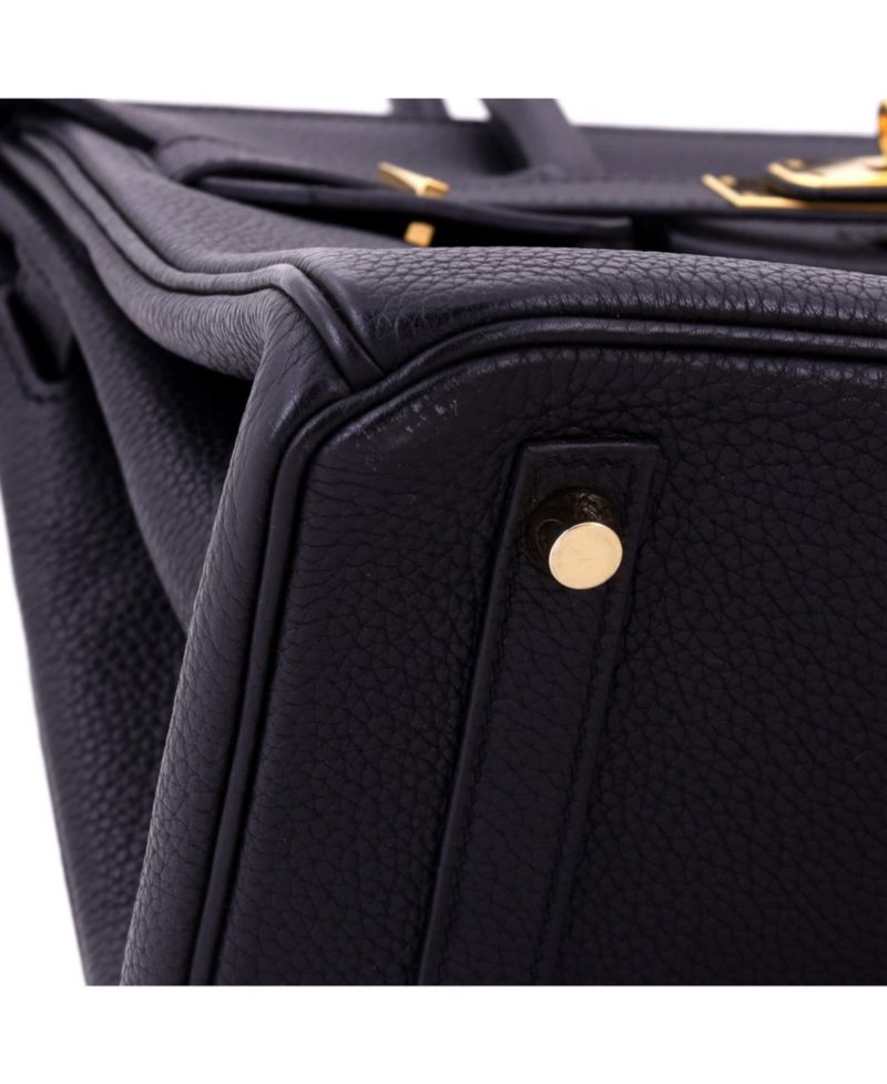 Pre-Owned Hermes Birkin 30 Handbag Black Togo with Gold Hardware