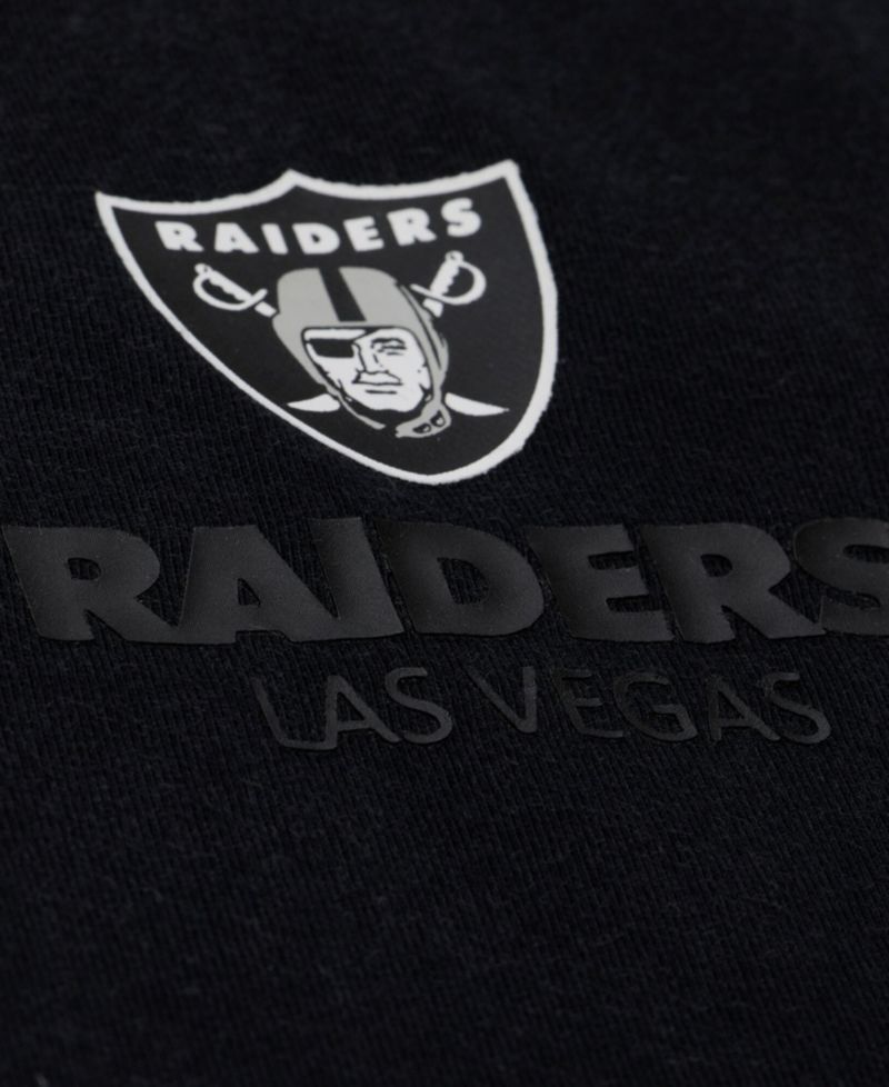 Men's Black Las Vegas Raiders Core Essentials Micro Logo T-Shirt