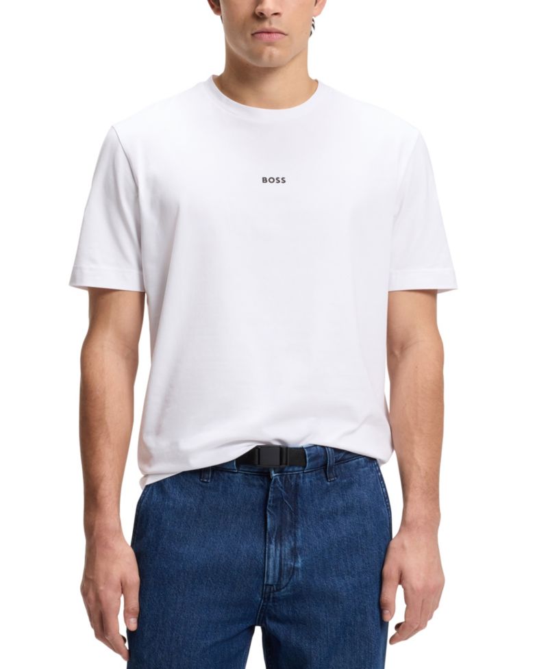 Men's Logo Print Relaxed-Fit T-Shirt