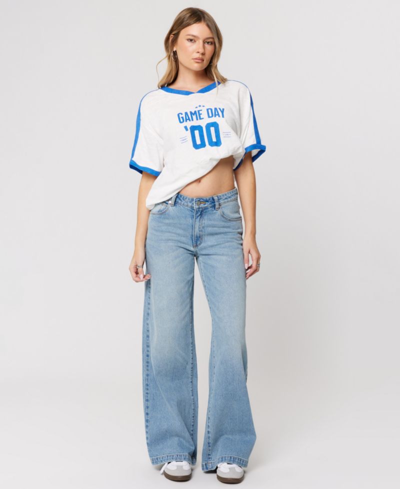 Women's Stevie Mid-Rise Wide-Leg Jeans
