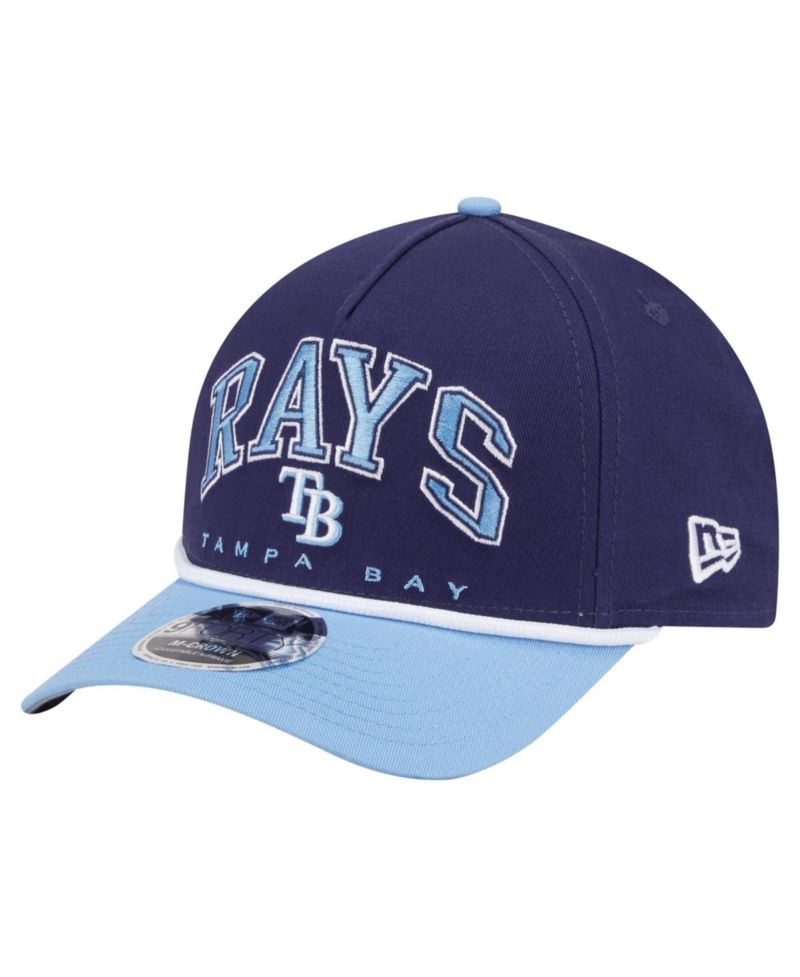 Men's Navy/Light Blue Tampa Bay Rays Arch 9FORTY A-Frame M-Crown Adjustable Hat