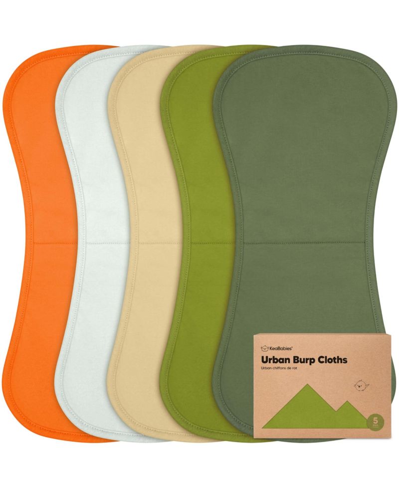 Kids Urban Baby Burp Cloths, Organic Burping Cloth for Babies, Burp Rags for Baby Girls, Boys