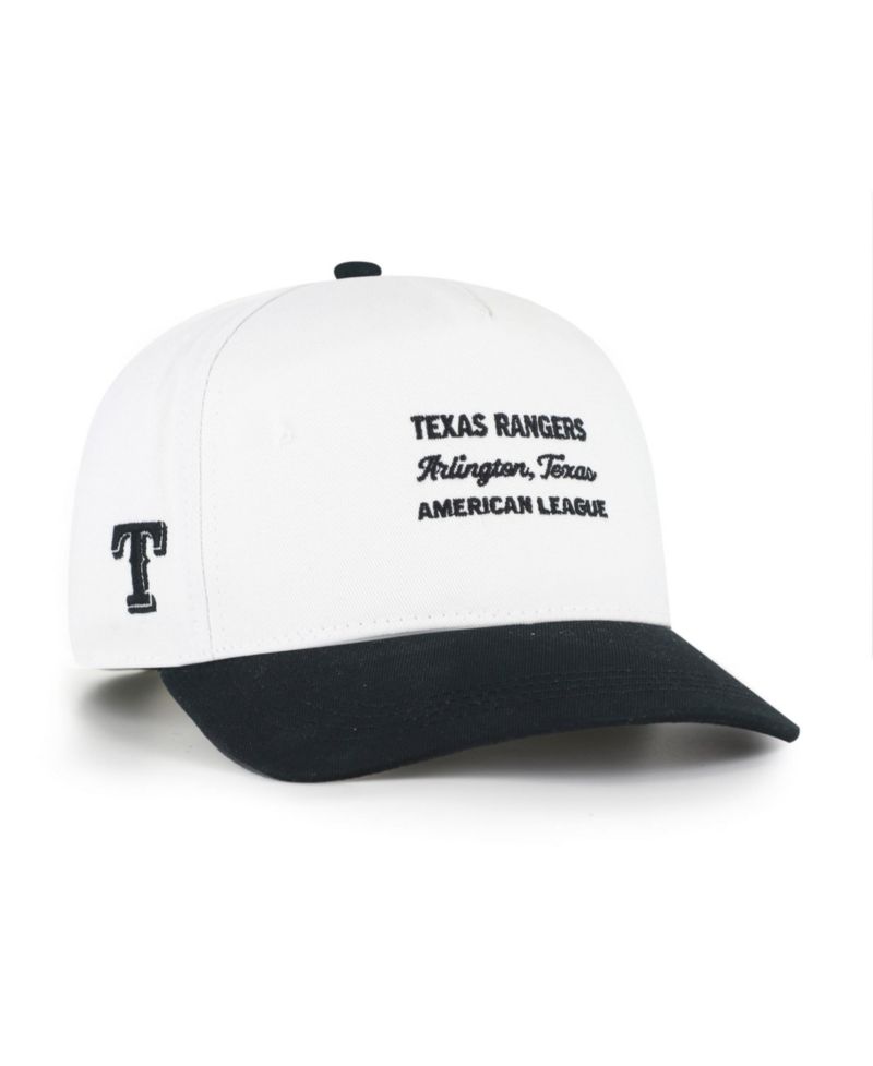 Men's '47 White/Black Texas Rangers Contemporary Two-Tone Hitch Adjustable Hat