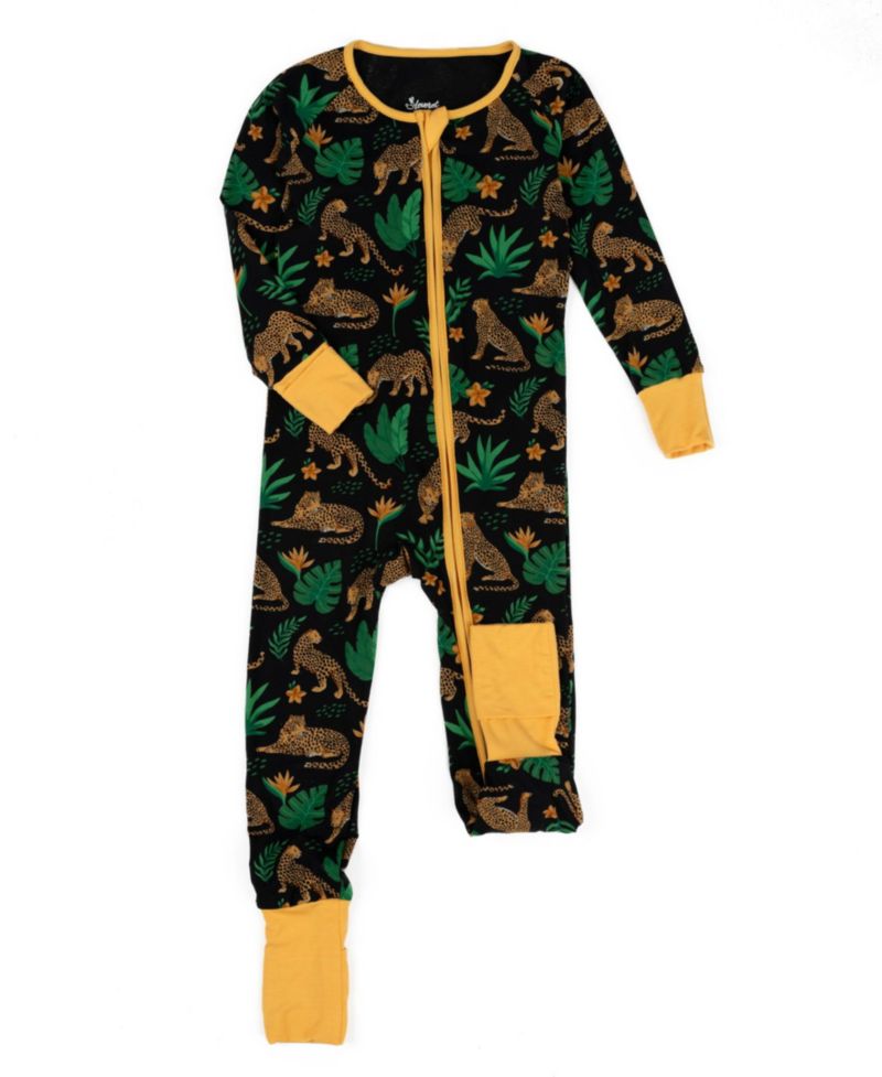 Toddler Matching Family One-Piece Cooling Bamboo Viscose Footed Pajamas