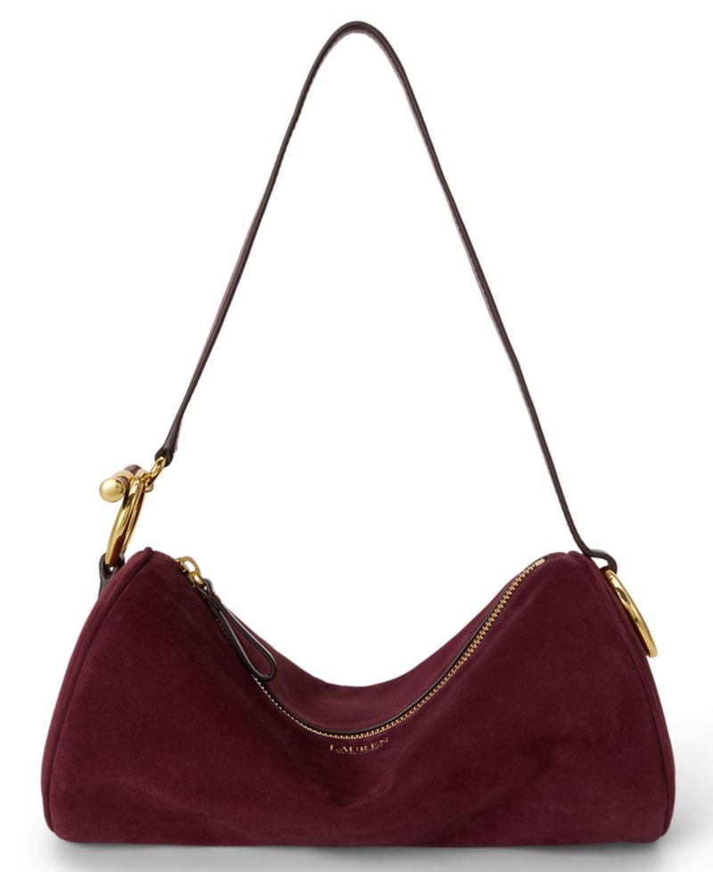 Suede Small Blaike Barrel Bag