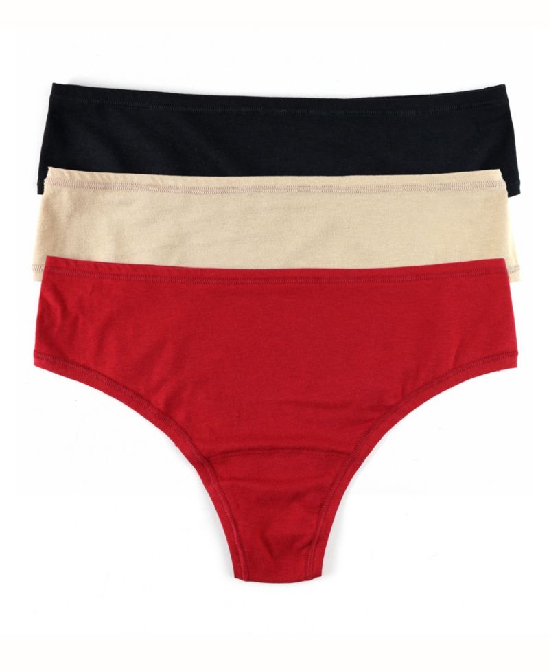 Women's Play Stretch Hi-Rise Thong 3 Pack