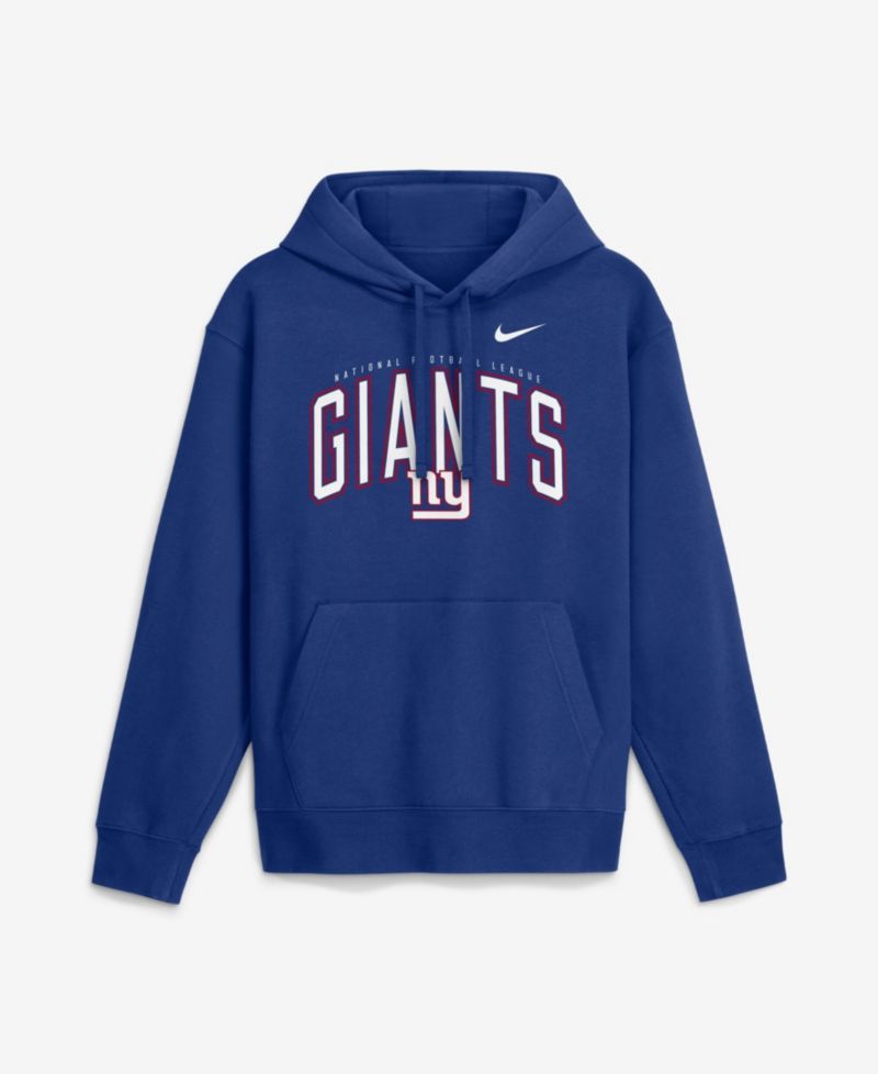 Men's Blue New York Giants Expect Victory Club Fleece Pullover Hoodie