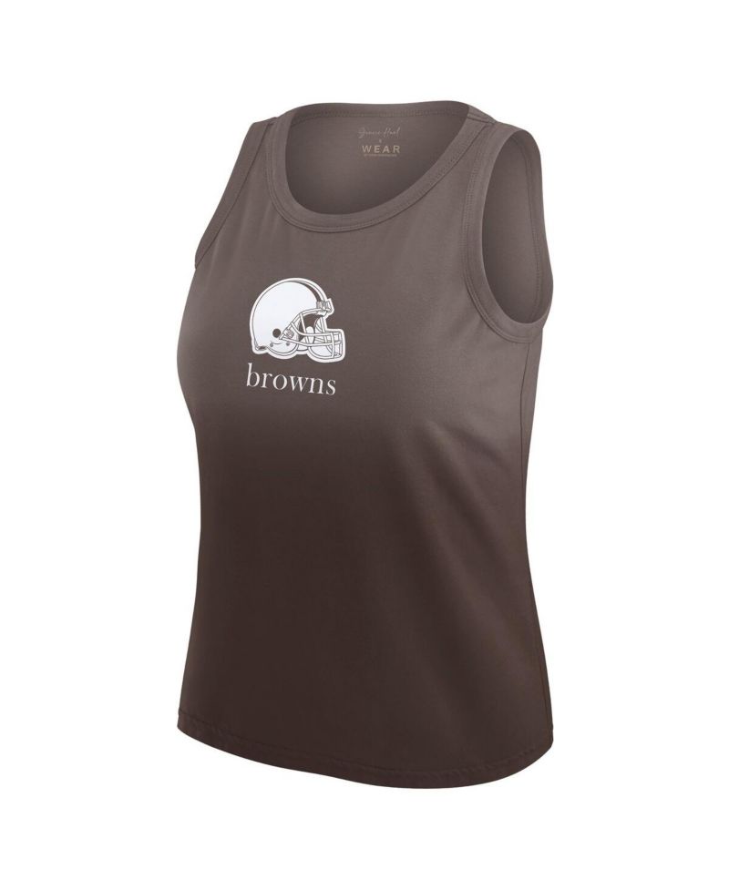 Women's x Gracie Hunt Brown Cleveland Browns Ombre Tank Top