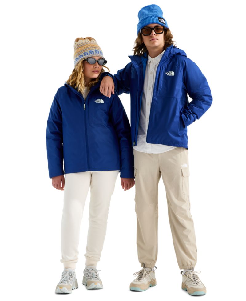 Boys' and Girls' Perrito 4-N-1 Waterproof Hooded Reversible Jacket