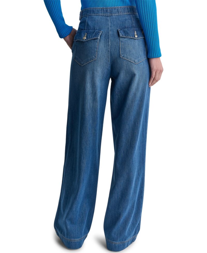 Women's Ultra High-Rise Wide-Leg Loose-Fit Jeans, 32" Inseam