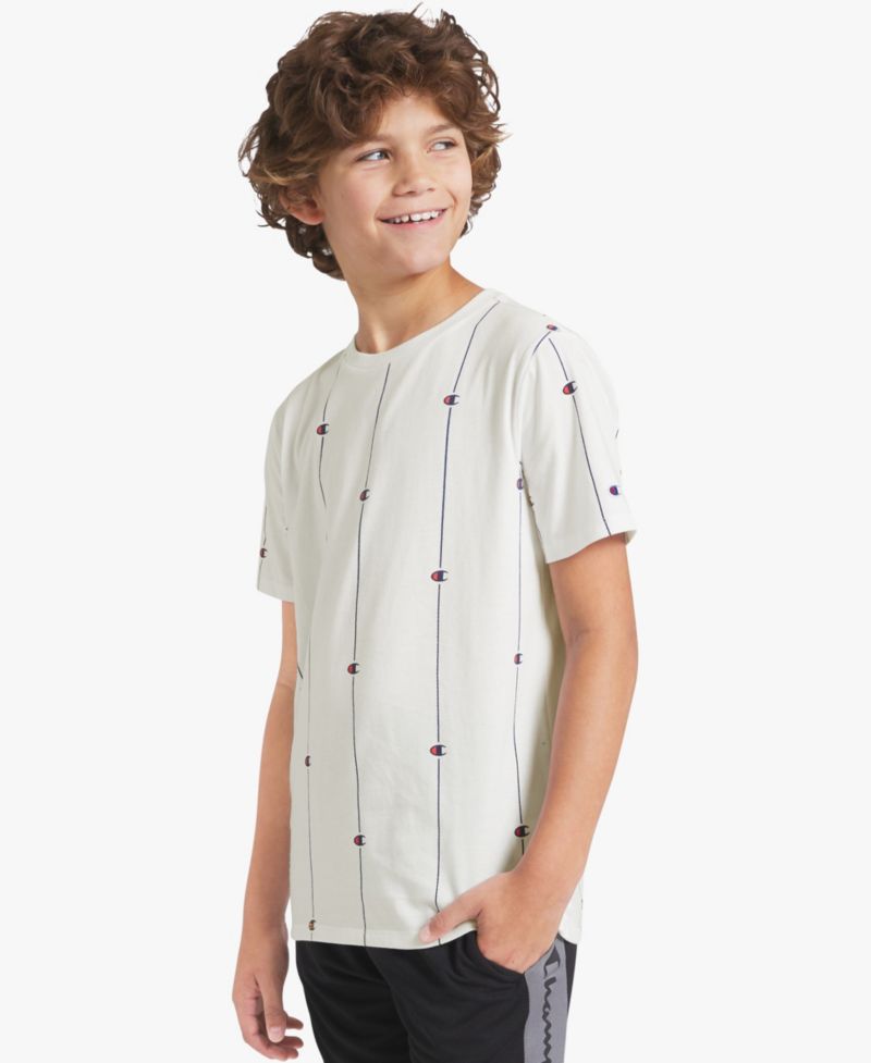 Big Boys' Printed Short-Sleeve Crewneck T-Shirt