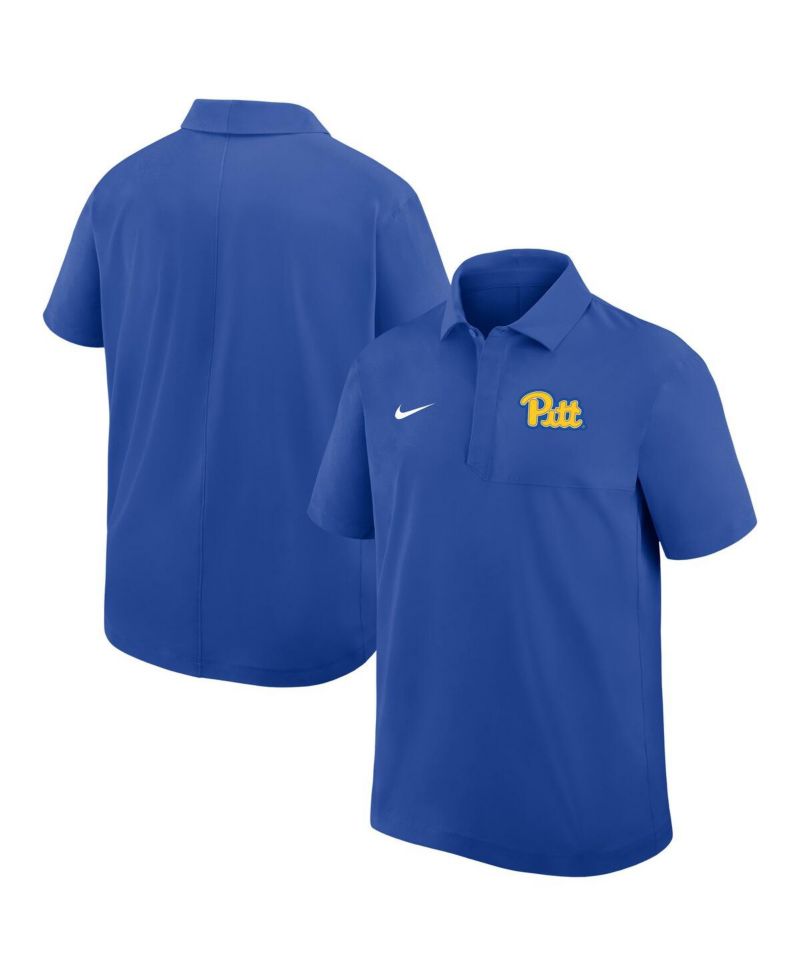 Men's Royal Pitt Panthers Woven Polo Shirt