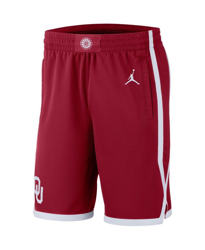 Men's Crimson Oklahoma Sooners Replica Team Basketball Shorts