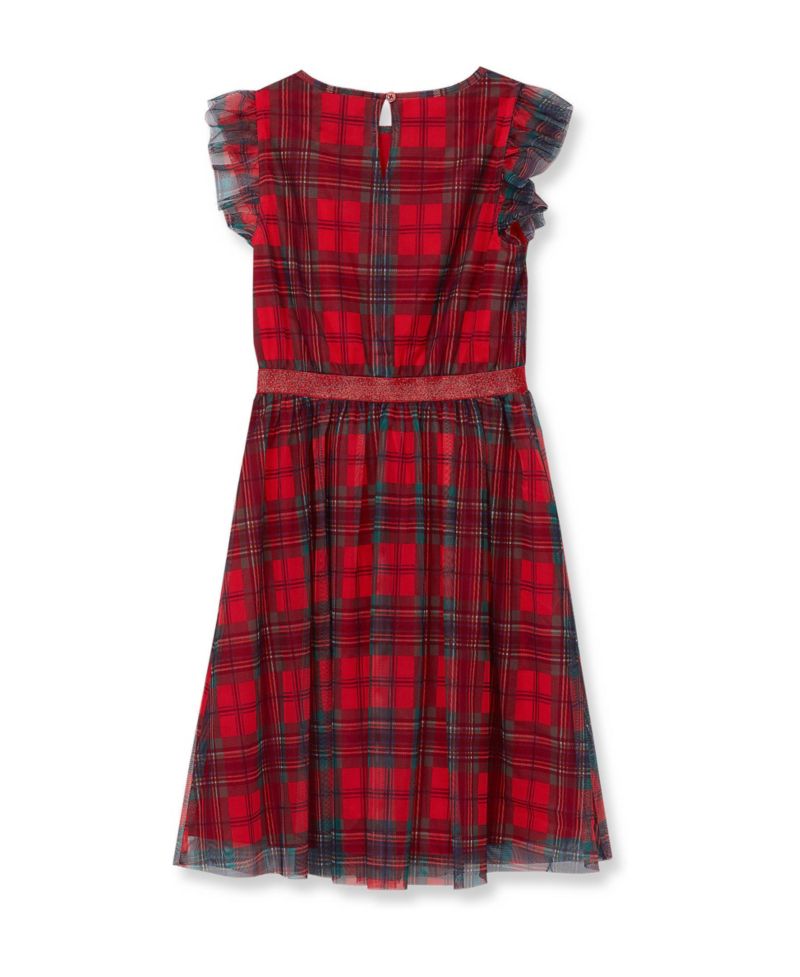 Girls' 4-16 Plaid A-Line Holiday Dress