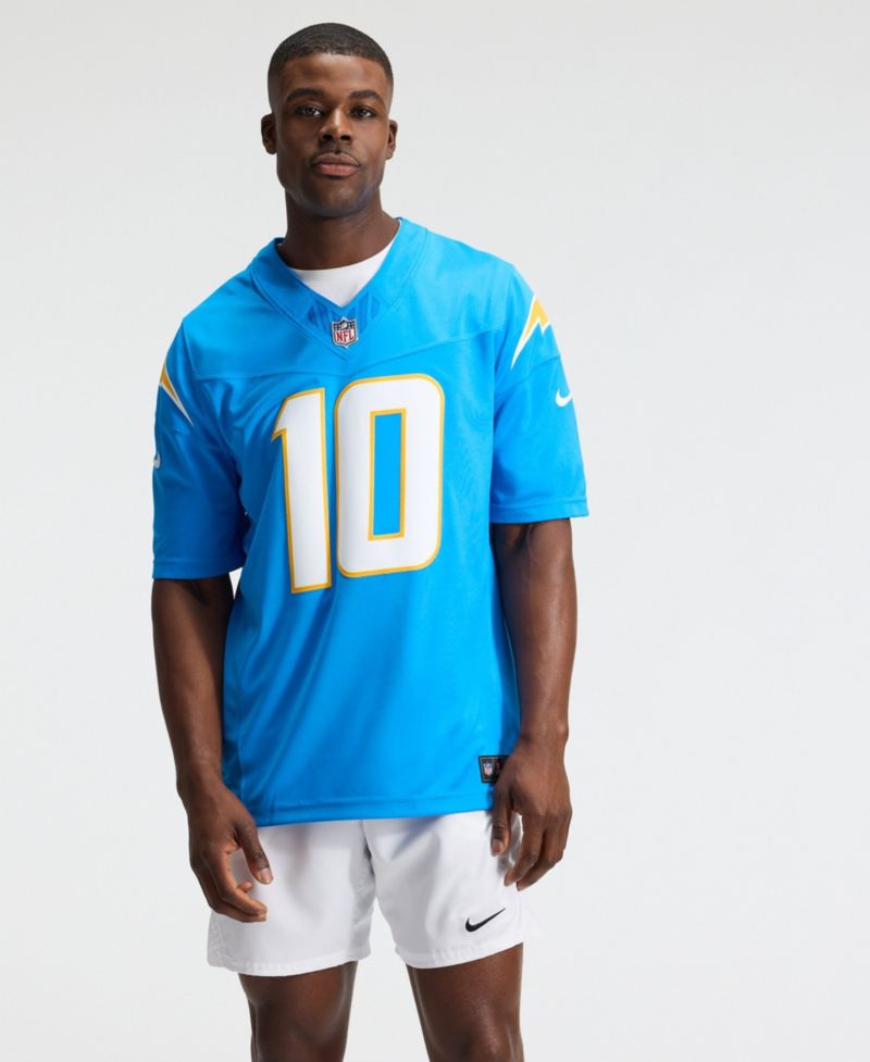 Men's Justin Herbert Powder Blue Los Angeles Chargers Vapor F.U.S.E. Stitched Limited Jersey