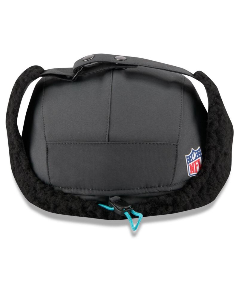 Men's Charcoal Miami Dolphins 2025 Sideline Cold Weather Runner Dog Ear Adjustable Hat