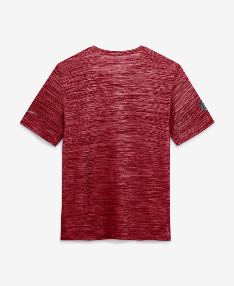 Men's Cardinal Arizona Cardinals Sideline Double Covered Dri-FIT Velocity T-Shirt
