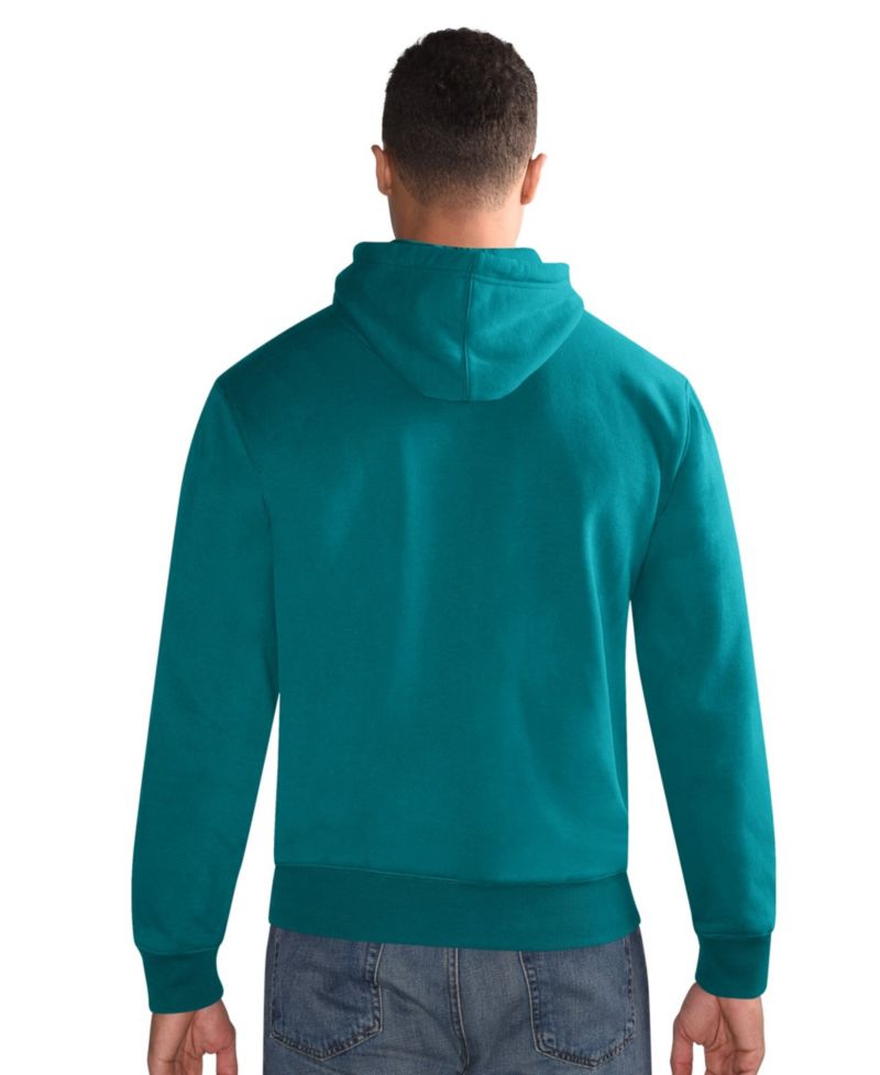 Men's Aqua Miami Dolphins Hoodie and Cuffed Knit Hat Combo Pack