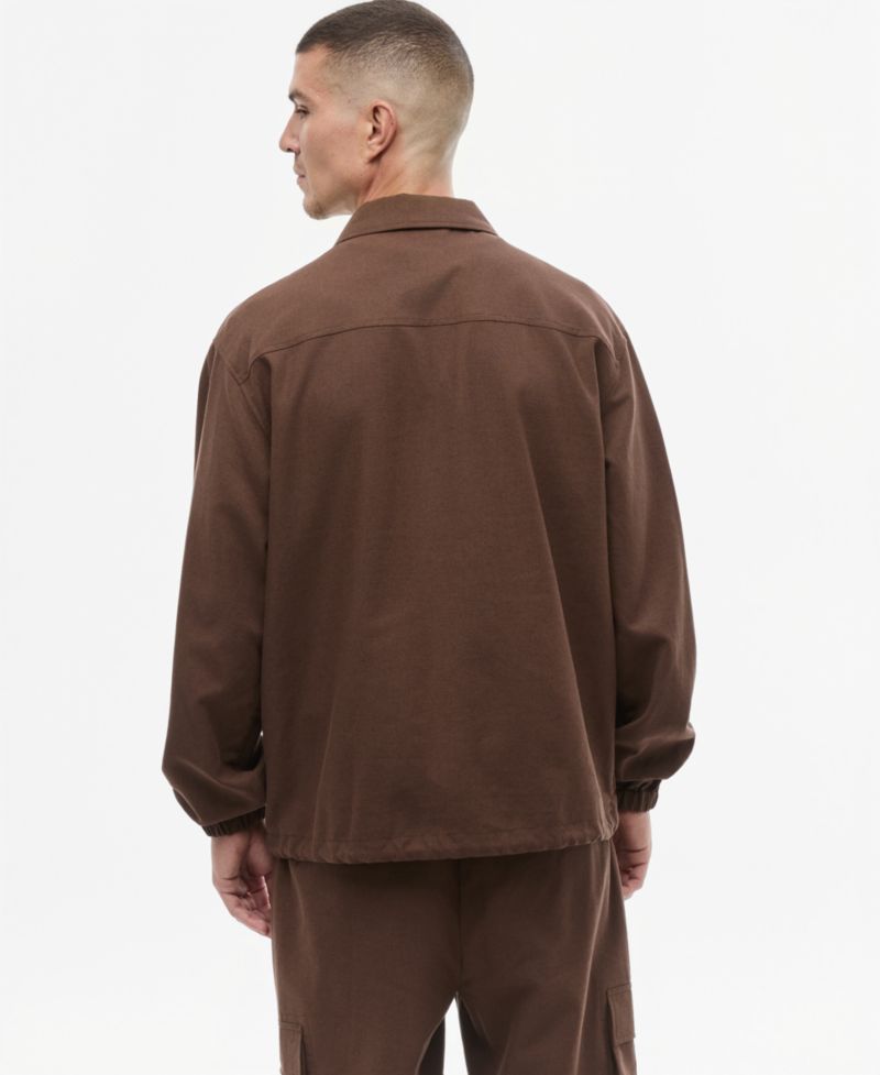 Men's Relaxed-Fit Utility Overshirt