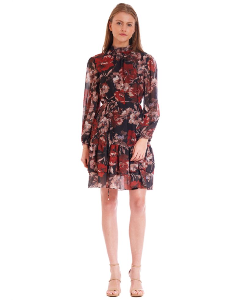 Women's Long-Sleeve Short Dress