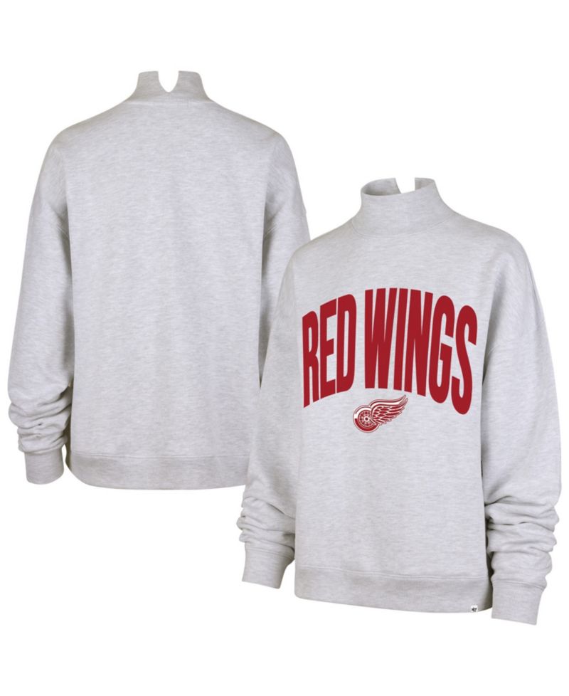 Women's Heather Gray Detroit Red Wings Subtle Muse Sweatshirt