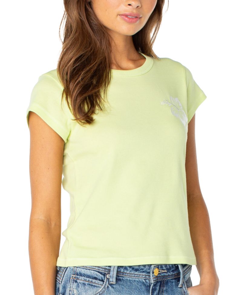 Women's Surf Day Embroidered 90s Baby Fitted T-Shirt