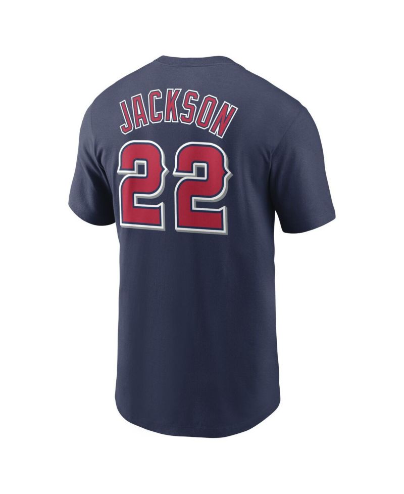 Men's Bo Jackson Navy California Angels Cooperstown Collection Name and Number T-shirt