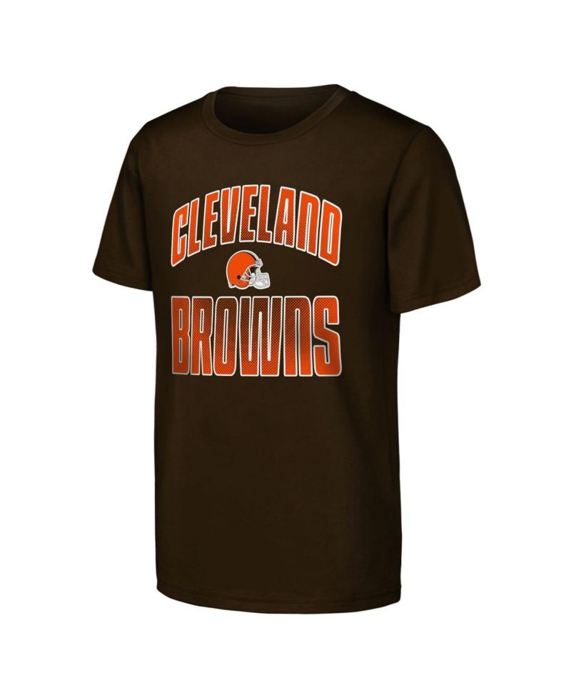 Big Boys and Girls 2-Pack Brown Cleveland Browns Never Quit T-Shirt Set