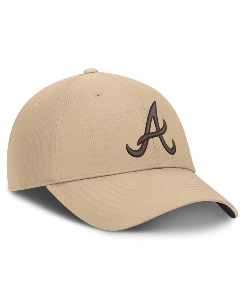 Men's Khaki Atlanta Braves Desert Ripstop Club Adjustable Hat