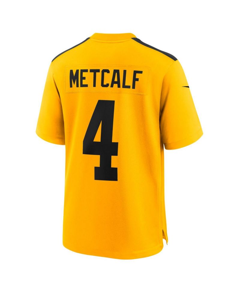 Men's DK Metcalf Gold Pittsburgh Steelers Alternate 1933 Throwback Game Jersey