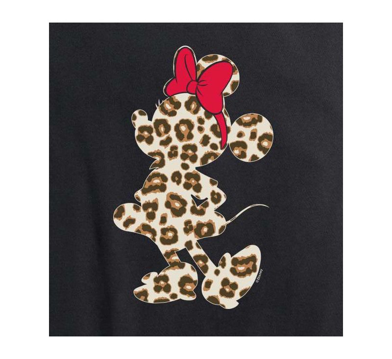 Trendy Plus Size Minnie Mouse Cheetah Silhouette Graphic T-Shirt