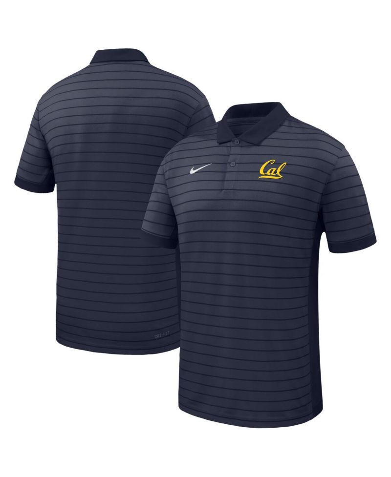 Men's Navy Cal Bears 2025 Early Season Coaches Sideline Victory Stripe Performance Polo Shirt