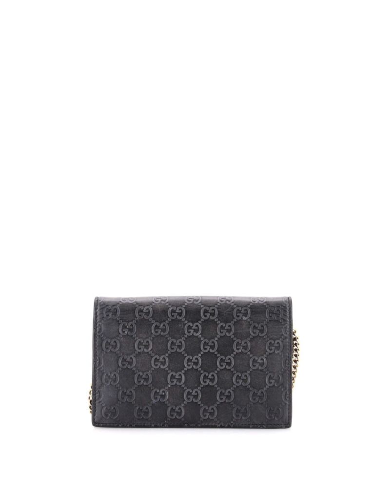 Signature Wallet on Chain Guccissima Leather
