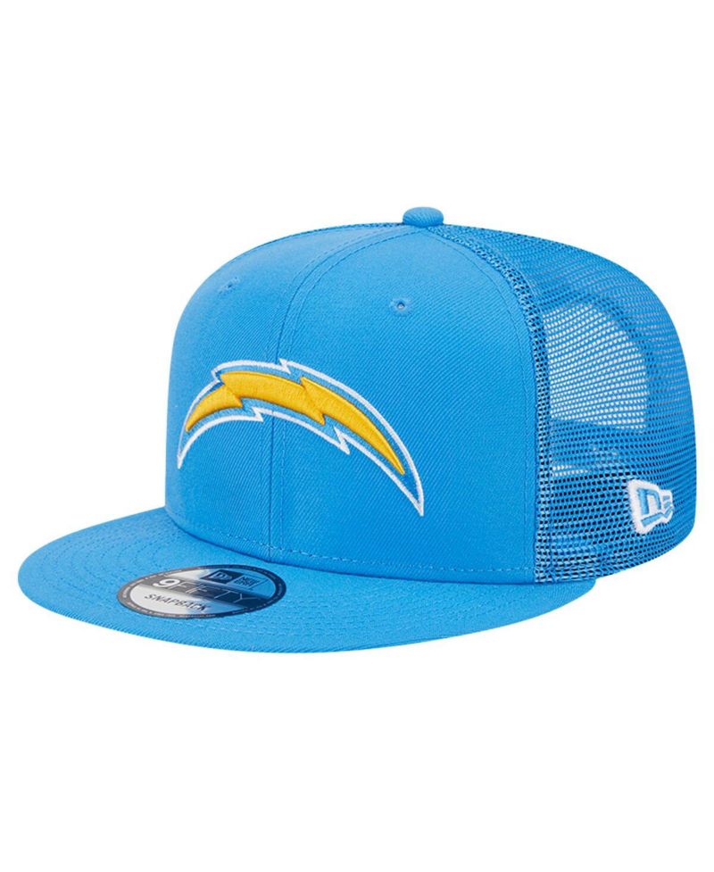 Men's Powder Blue Los Angeles Chargers Main Trucker 9FIFTY Snapback Hat