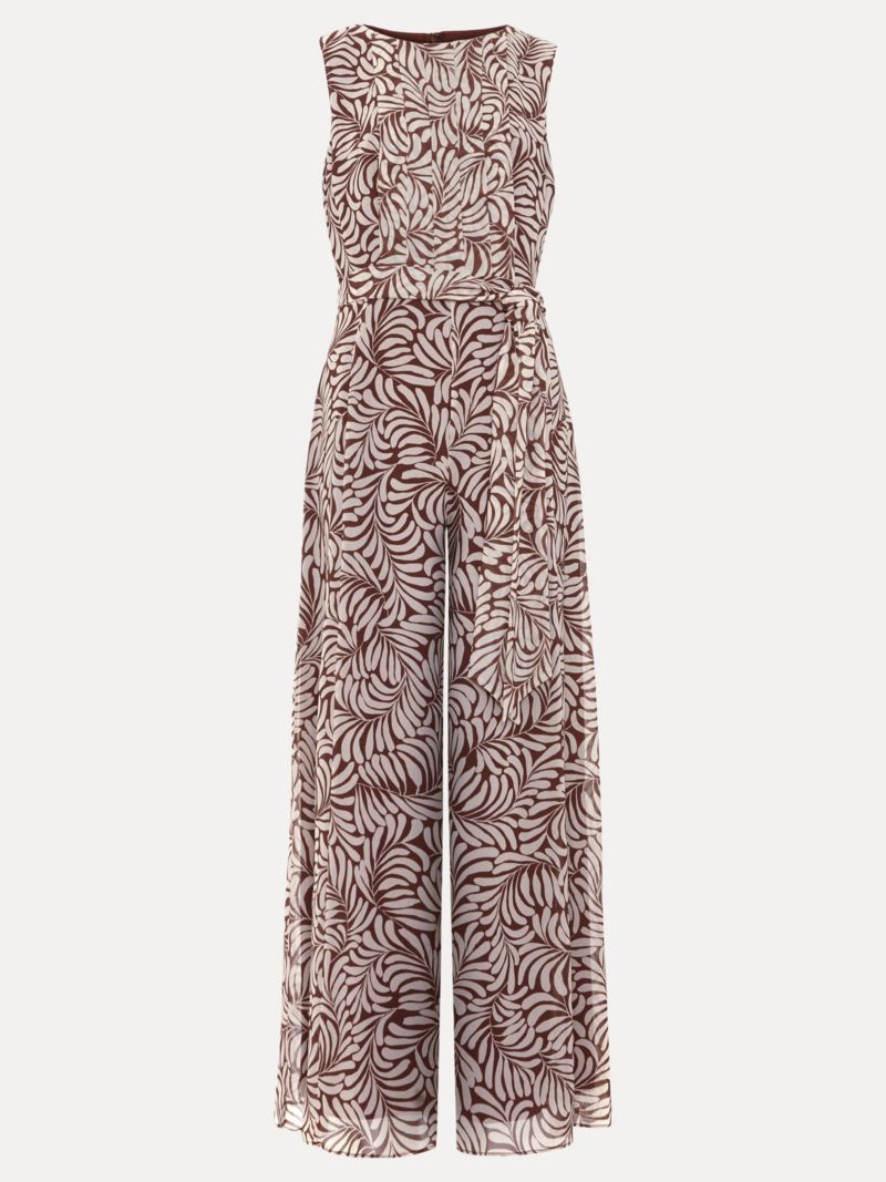 Women's Janine Leaf Sleeveless Jumpsuit
