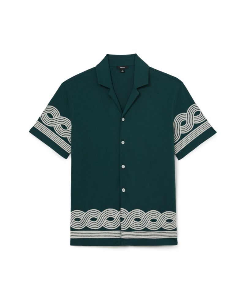 Men's Arden Embroidered Cuban Shirt