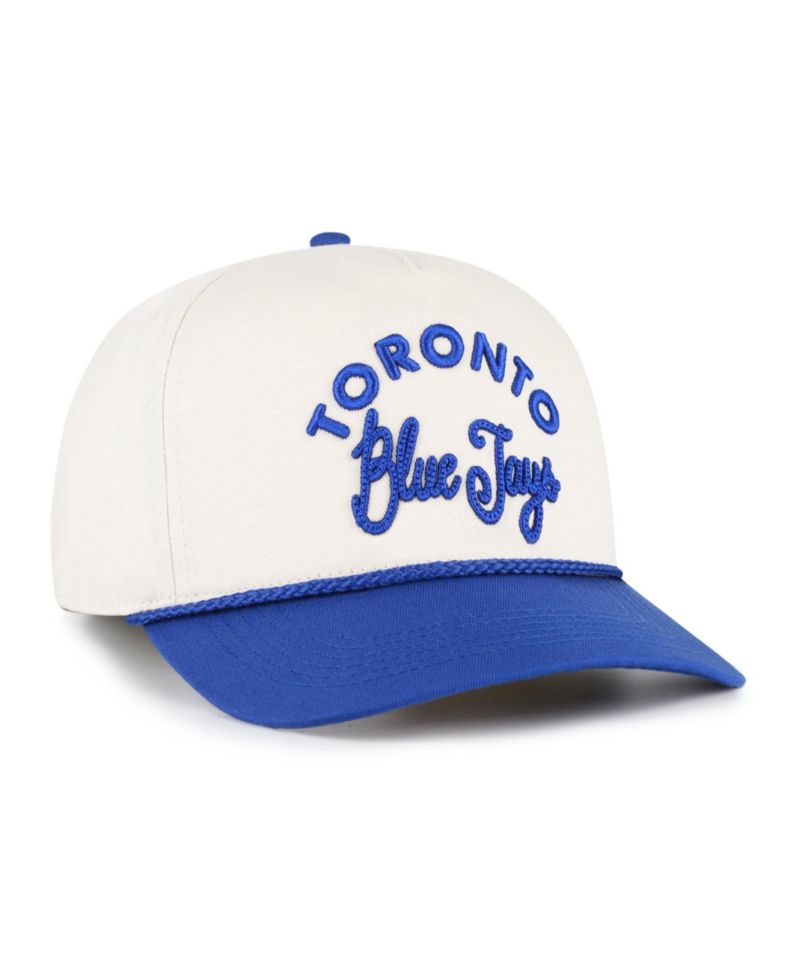 Men's Natural/Royal Toronto Blue Jays Rope Script Hitch Adjustable Hat