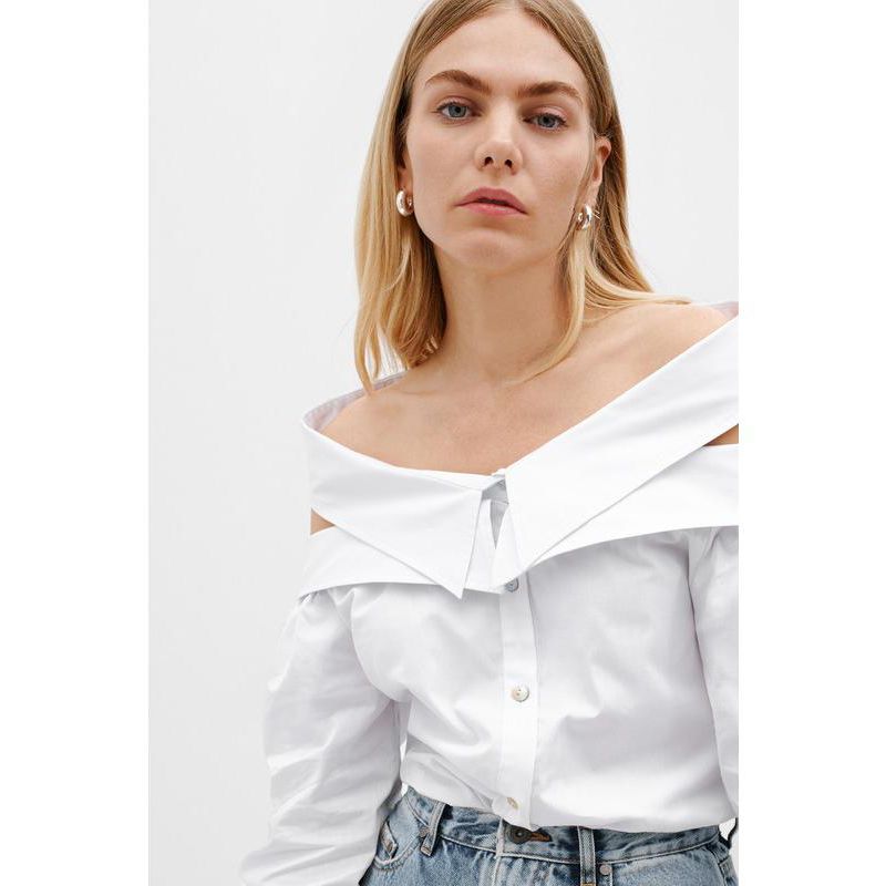 Women's Vesper Oversized Cotton Poplin Button-Down Oxford Shirt