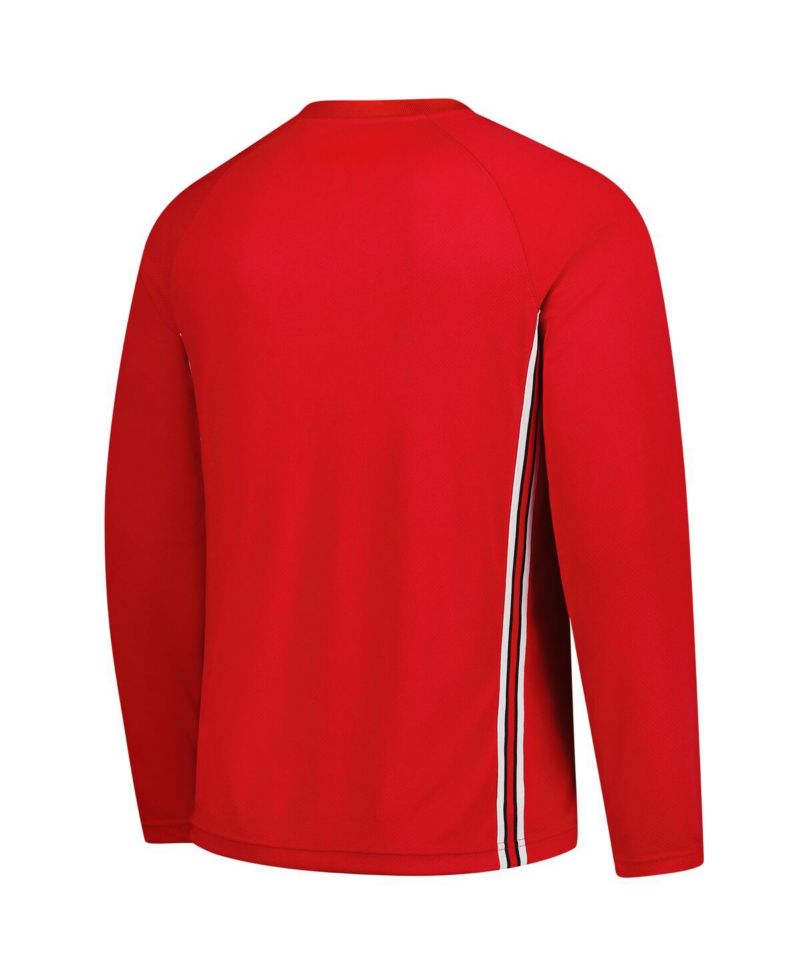 Men's Red Chicago Bulls 2025/26 Authentic Pre-Game Legend Dri-FIT Long Sleeve Shooting T-Shirt
