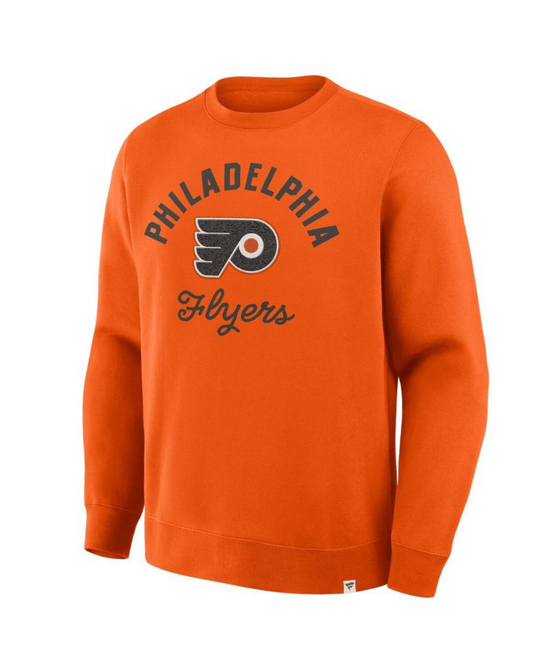 Men's Orange Philadelphia Flyers Stickler Sweatshirt