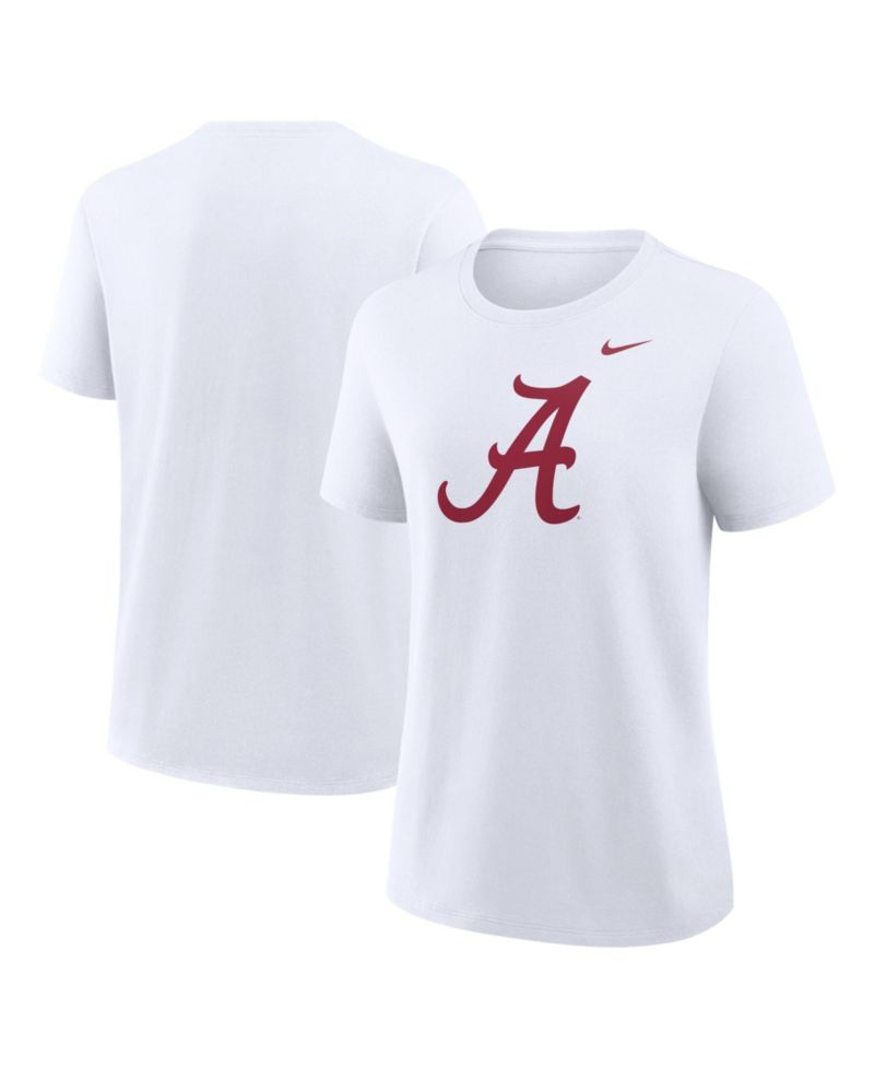 Women's White Alabama Crimson Tide Primary Logo T-Shirt
