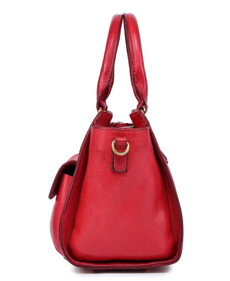 Pansy Small Leather Satchel Bag