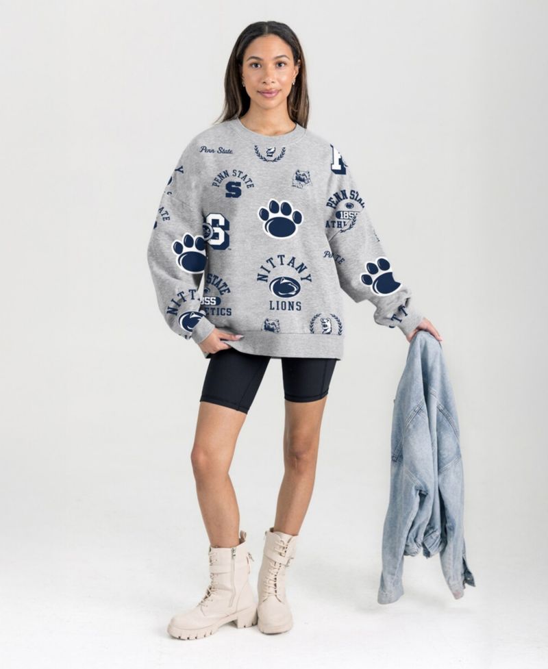 Women's Gray Penn State Nittany Lions Always on Repeat Fleece Sweatshirt