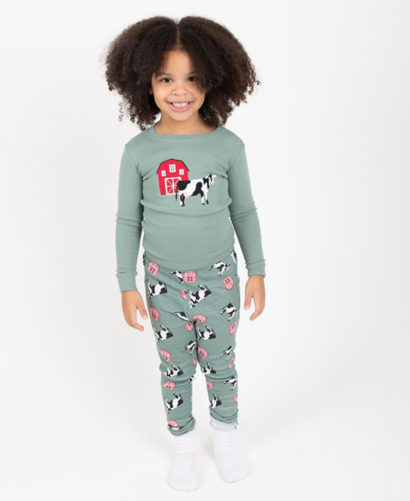 Baby Boys Two-Piece Cotton Long Sleeve Shirt and Pants Pajamas - Animal and Nature Prints