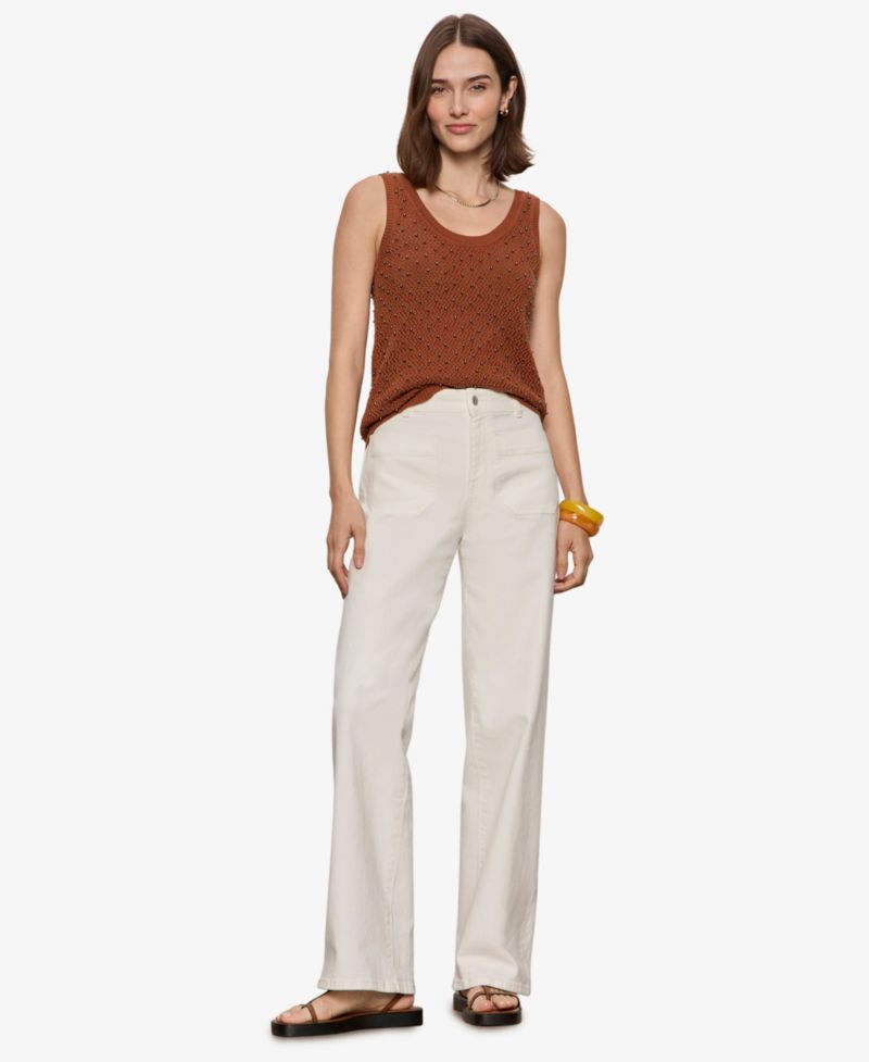 Women's Dune Studded Scoop Neck Sweater