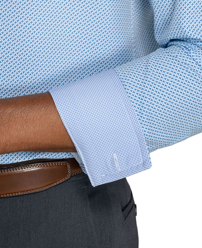 Men's Slim-Fit Performance Stretch Comfort Dress Shirt